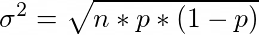 Expected deviation formula