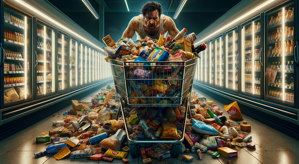 Buying groceries while hungry